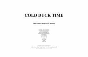 Cold Duck Time - 6 Horn Arrangement - Title Page